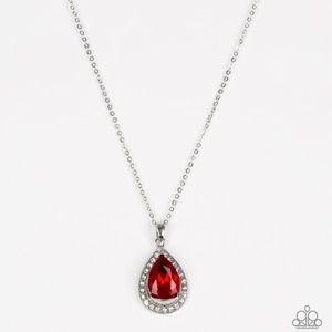 Because Im Queen - Red Paparazzi Necklace